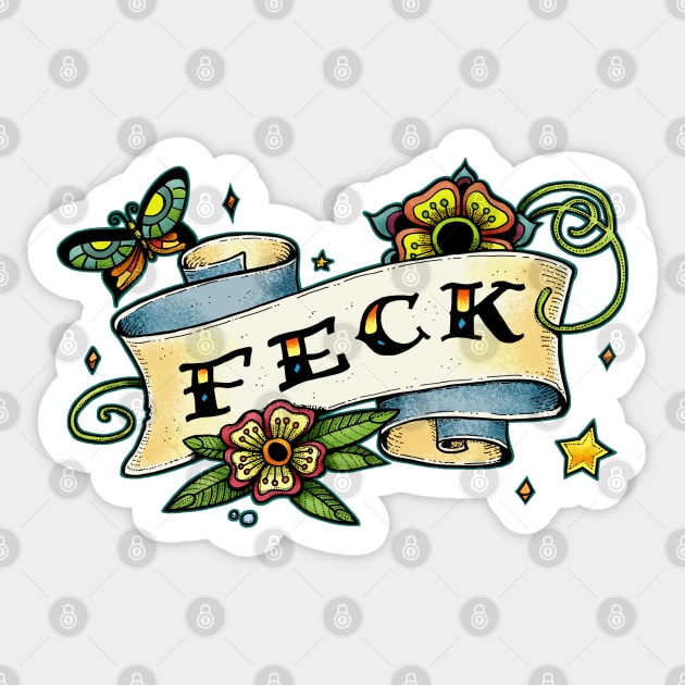 Feck Sticker by Scrotes